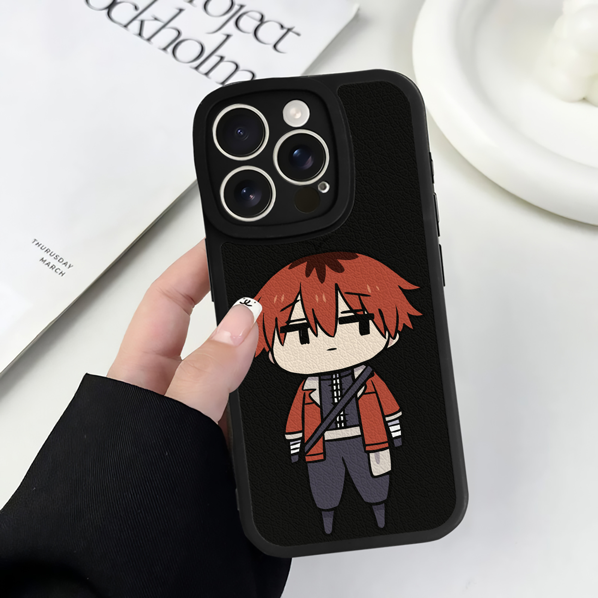 （画像用） 葬送のフリーレン Frieren 【iPhone 16シリーズ対応】シリコンスマホケース（レザー調） 材質：シリコン